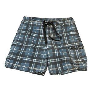 Converse Blue/Navy Blue Hybrid Boarder Surf Shorts Size 38 GUC #4389